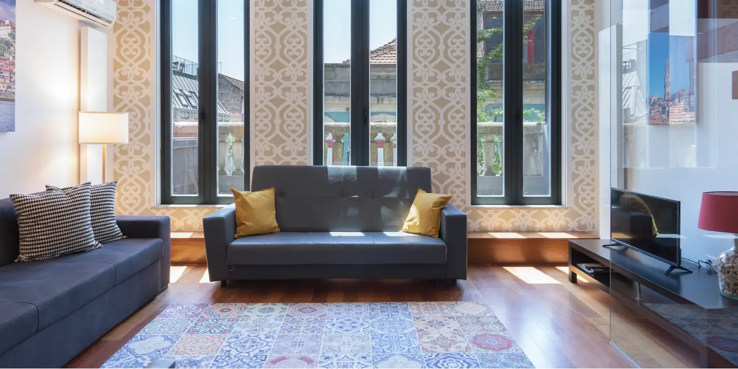 Sala de Estar de um Alojamento Local em Santa Teresa, no Porto, gerido pela Host Wise